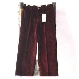 Zara maroon corduroy pants